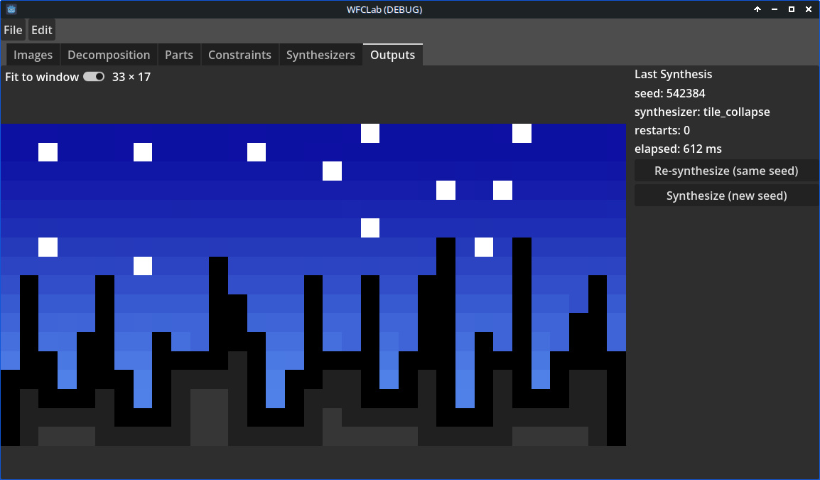 Generated forest output from a completed synthesis run
